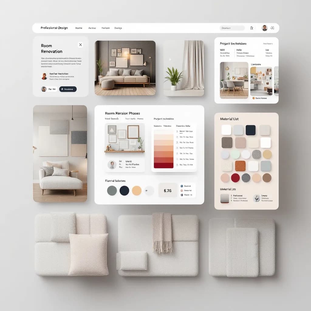 AI House Generator results showing generated design transformation
