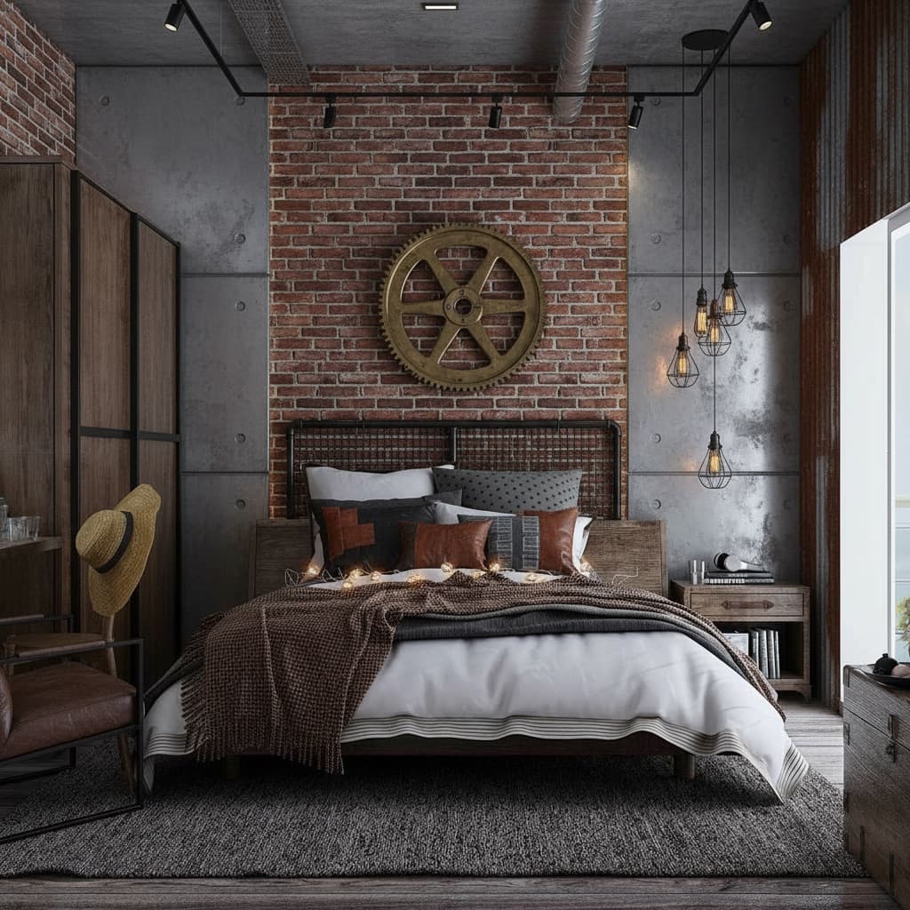 Industrial interior design style