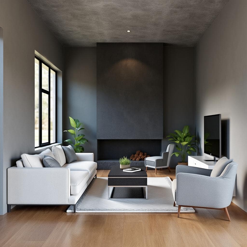 Modern interior design transformation