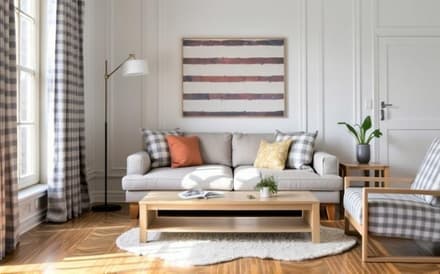 After: Modern Minimalist Living Room Generation