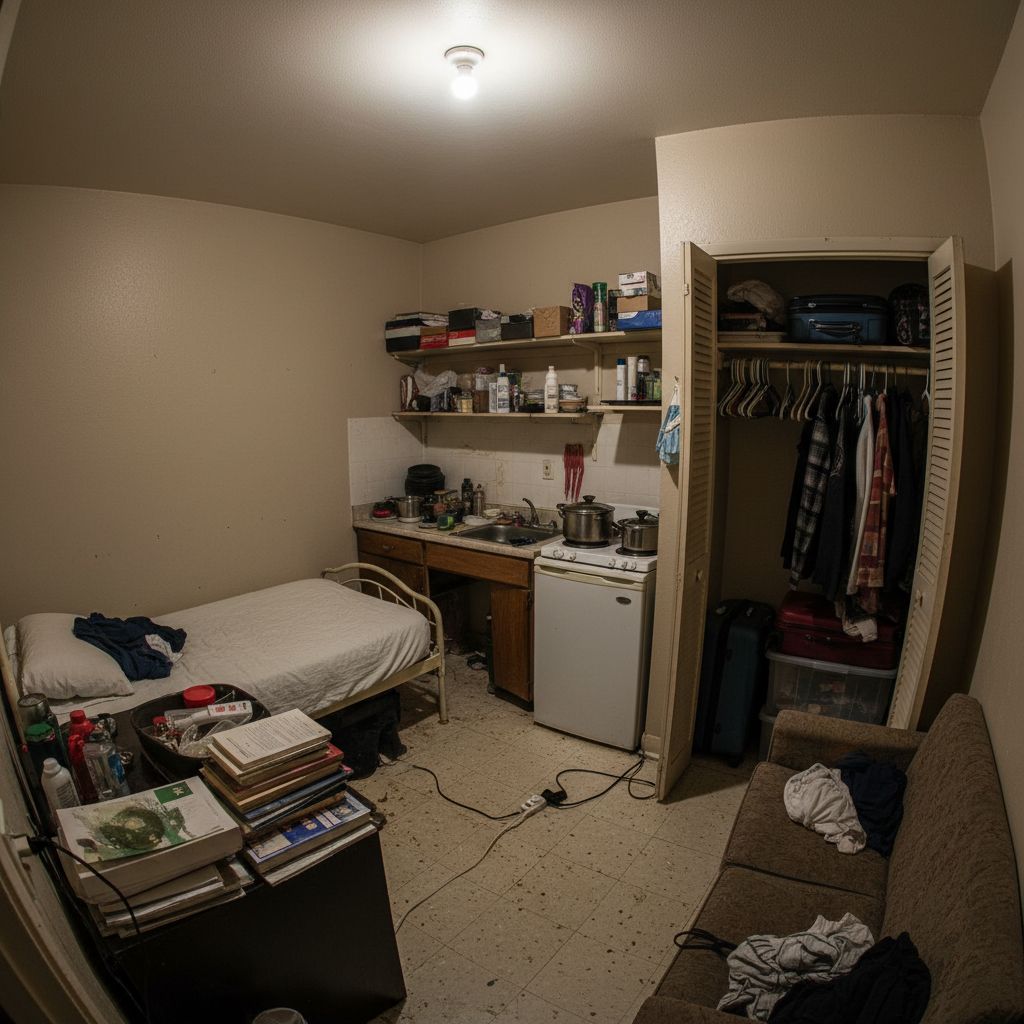 Before transformation - Small Apartment Transformation