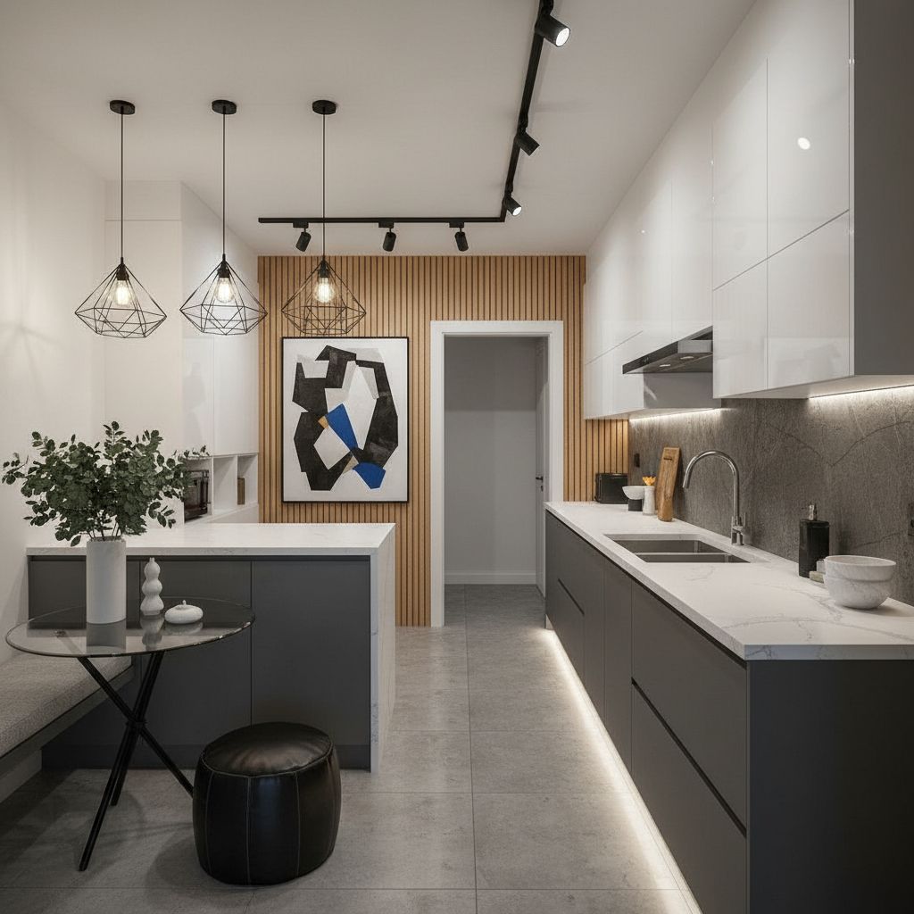 After AI room designing - Kitchen Renovation Planning