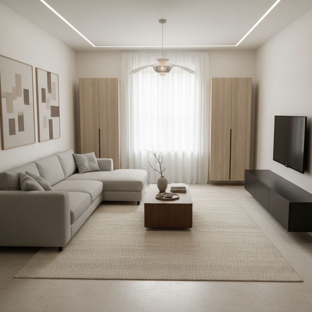 After transformation - Sarah's $50 Living Room Miracle ๐ซ