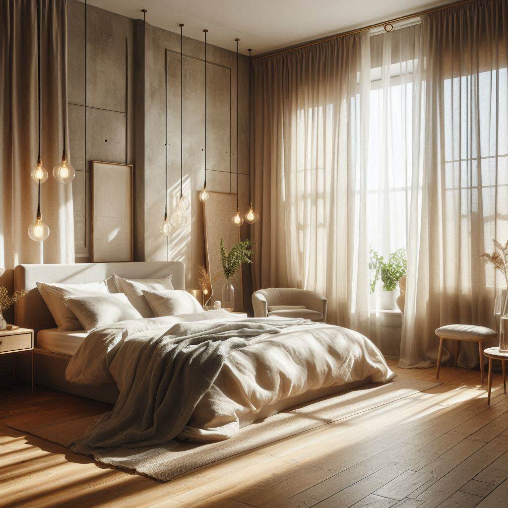 Linen Curtains in a Breezy Room