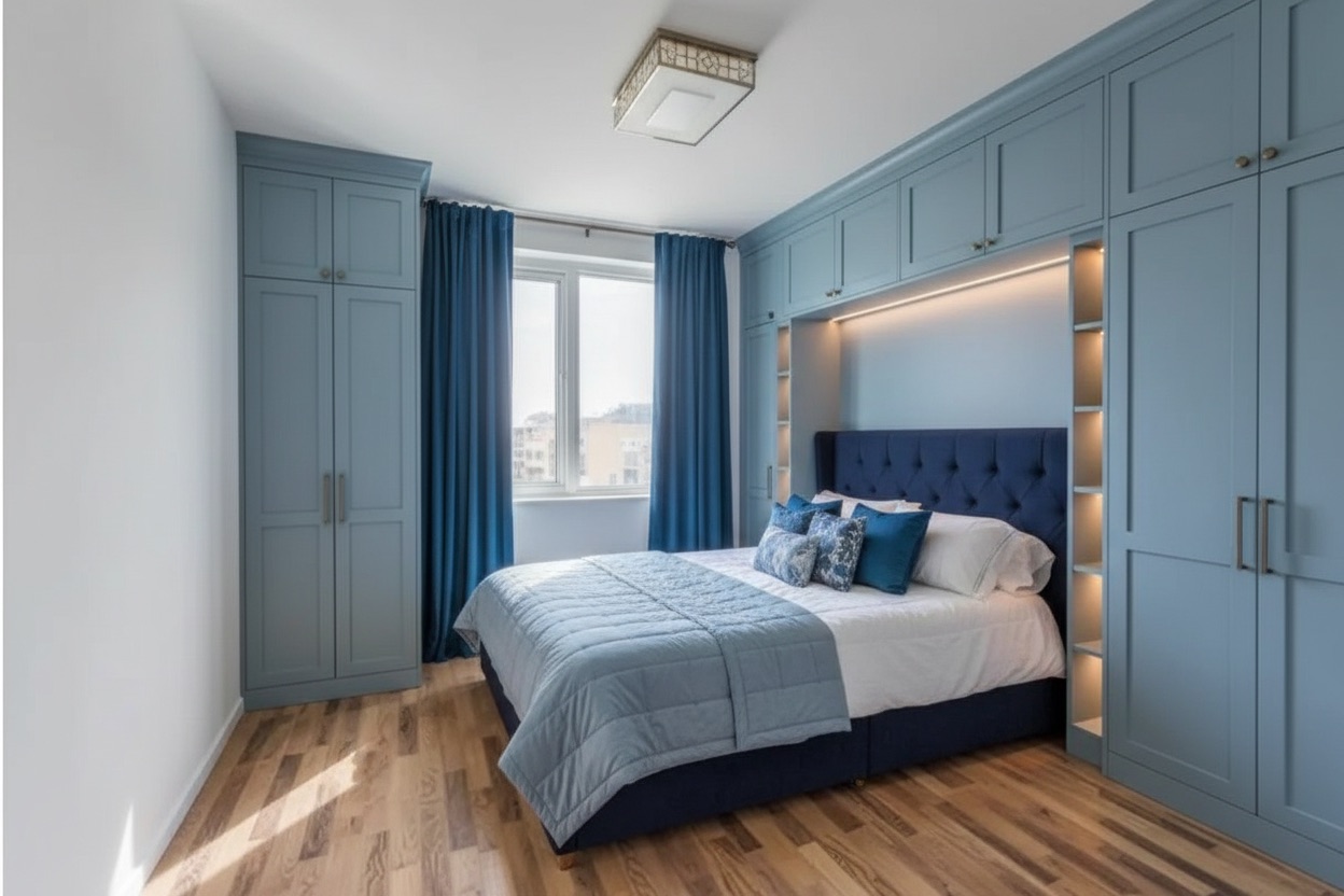 Bedroom after redesign with modern style