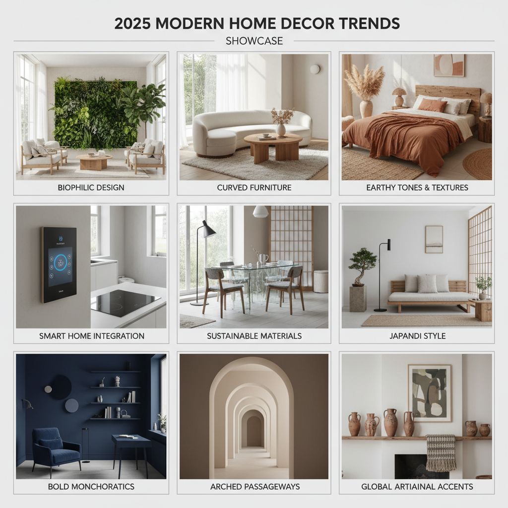 2025 modern home decor trends showcase