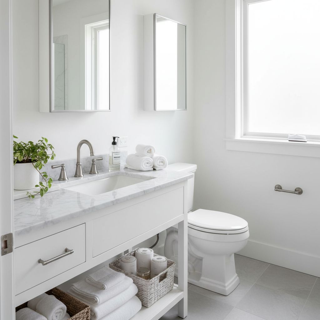 Simple bathroom design example