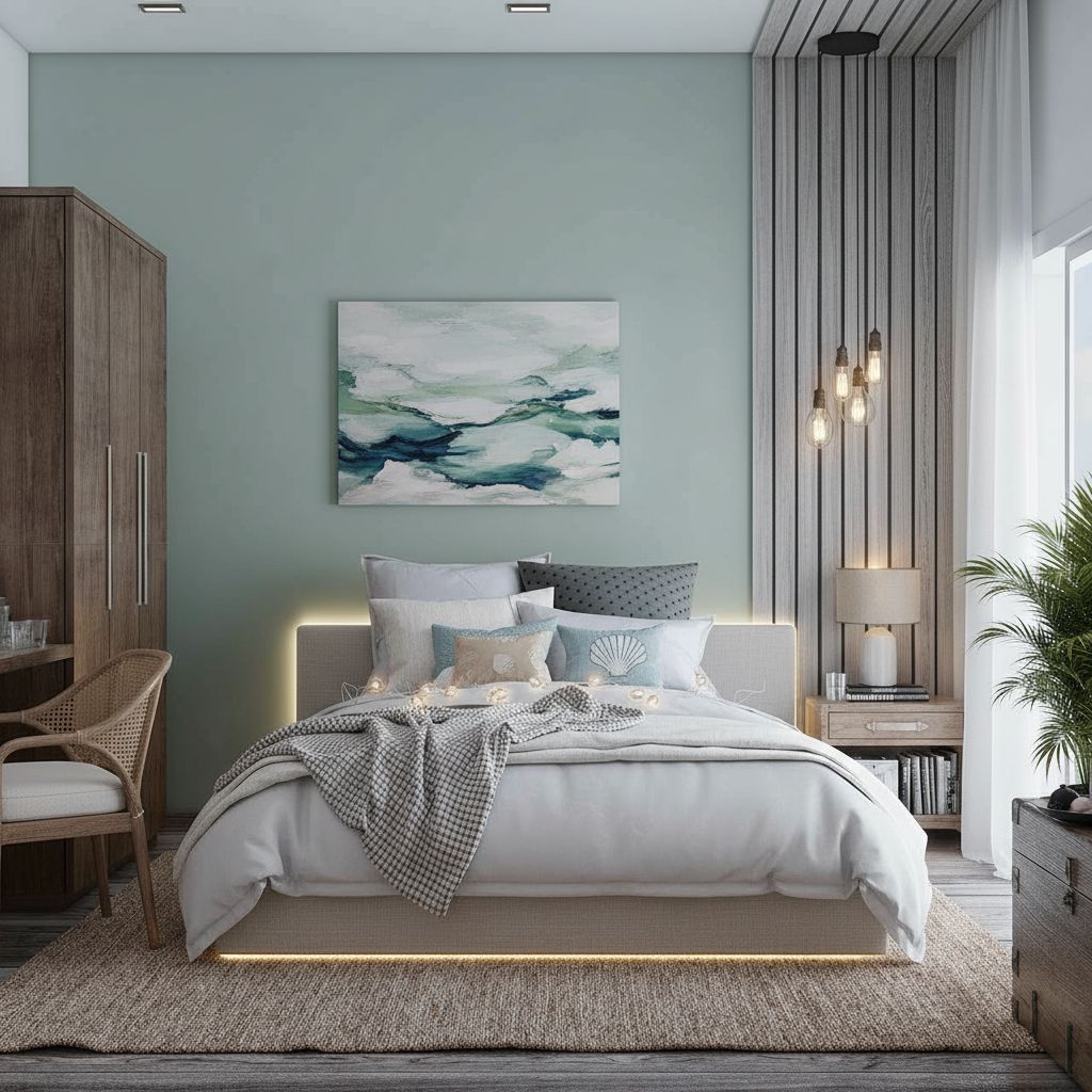 Before and after contemporary interior design transformation with Decoratly