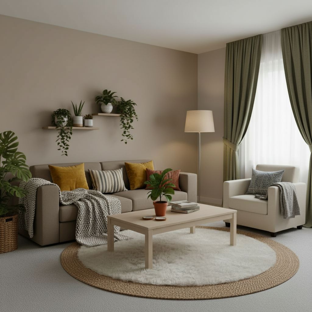 Before and after contemporary interior design transformation with Decoratly