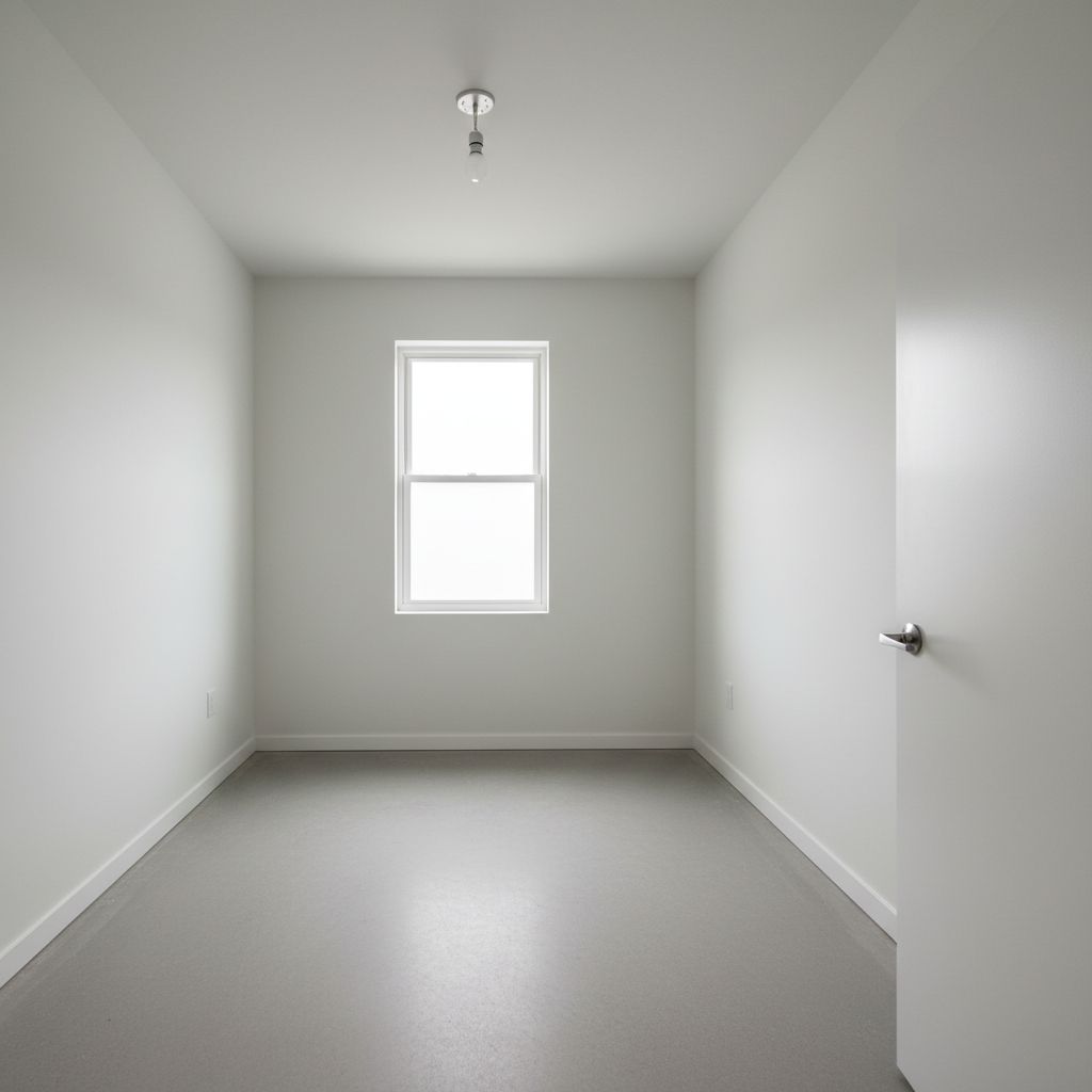 Bright bedroom before coastal interior design